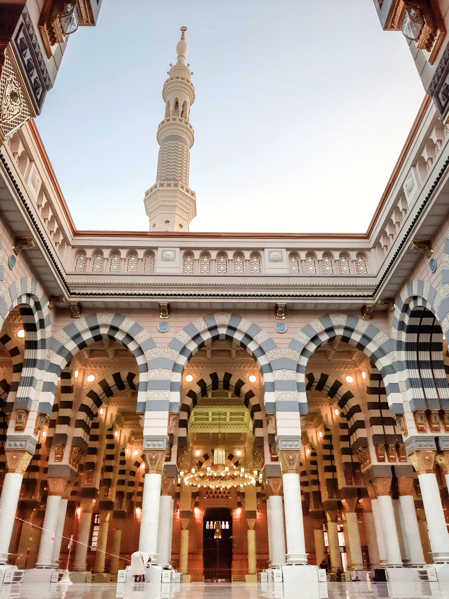 Masjid Nabawi courtyard in Madinah